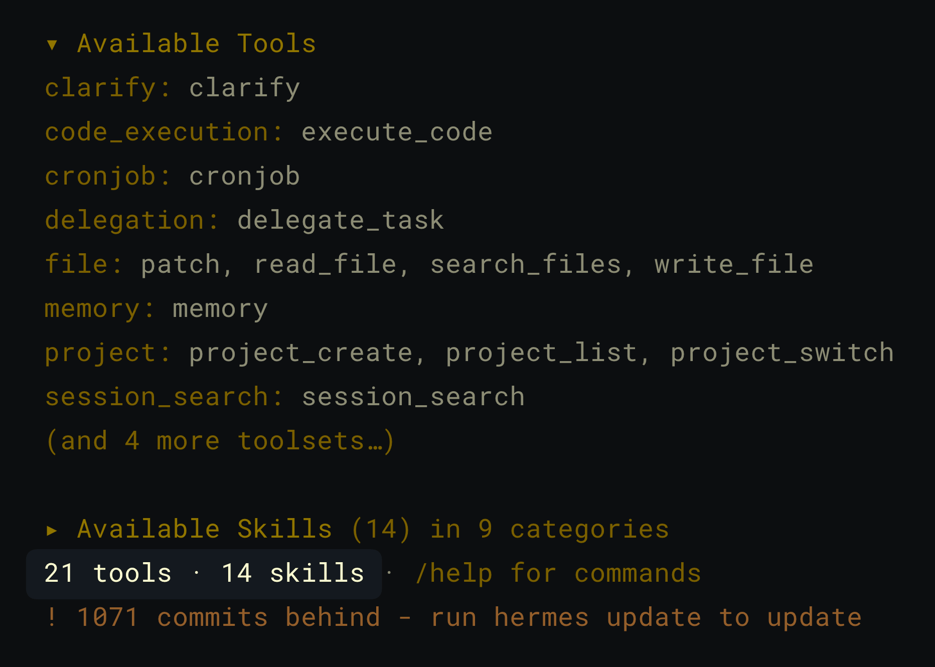 精簡後的 tool / skill 數量